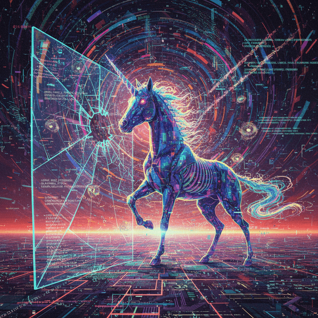 cursed unicorn crashes reality.exe at 11pm, syntax errors included