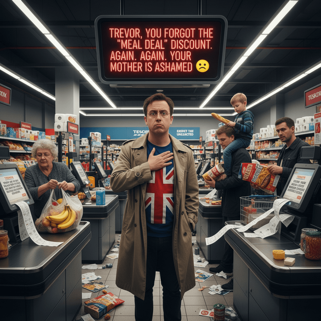 Tesco self-checkout just called me out by name and I'm offended