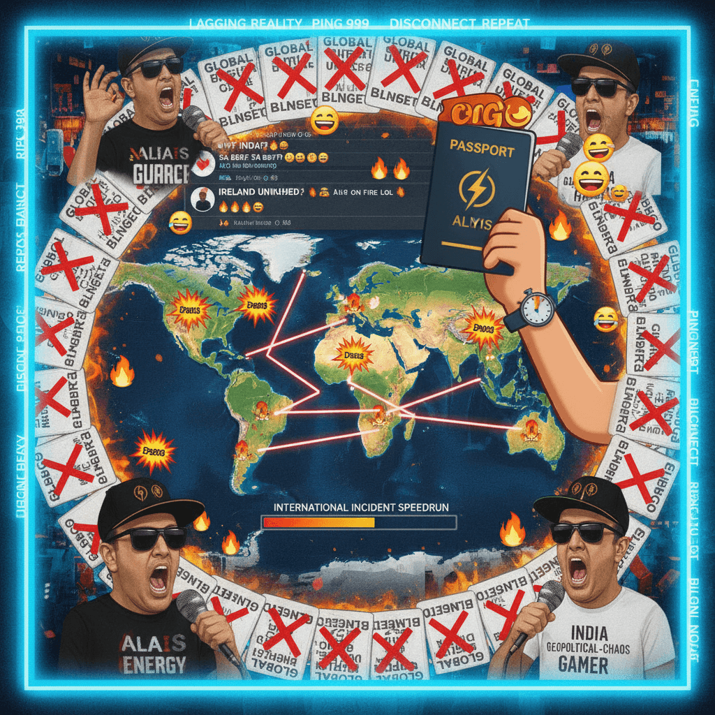 international incident speedrun: indiaโSAโirelandโUK, any% route