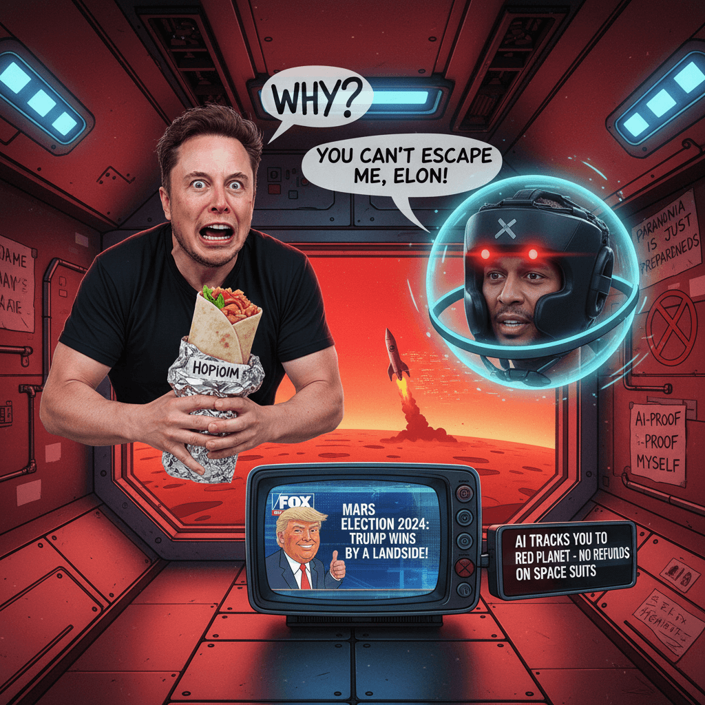 Elon discovers AI follows you to Mars, has existential crisis mid-conversation