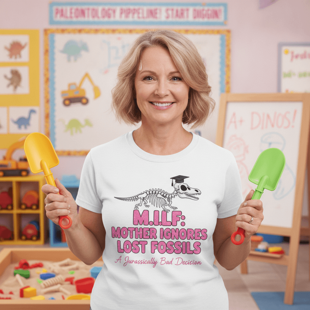 MILF shirt that's *aggressively* educational, somehow worse