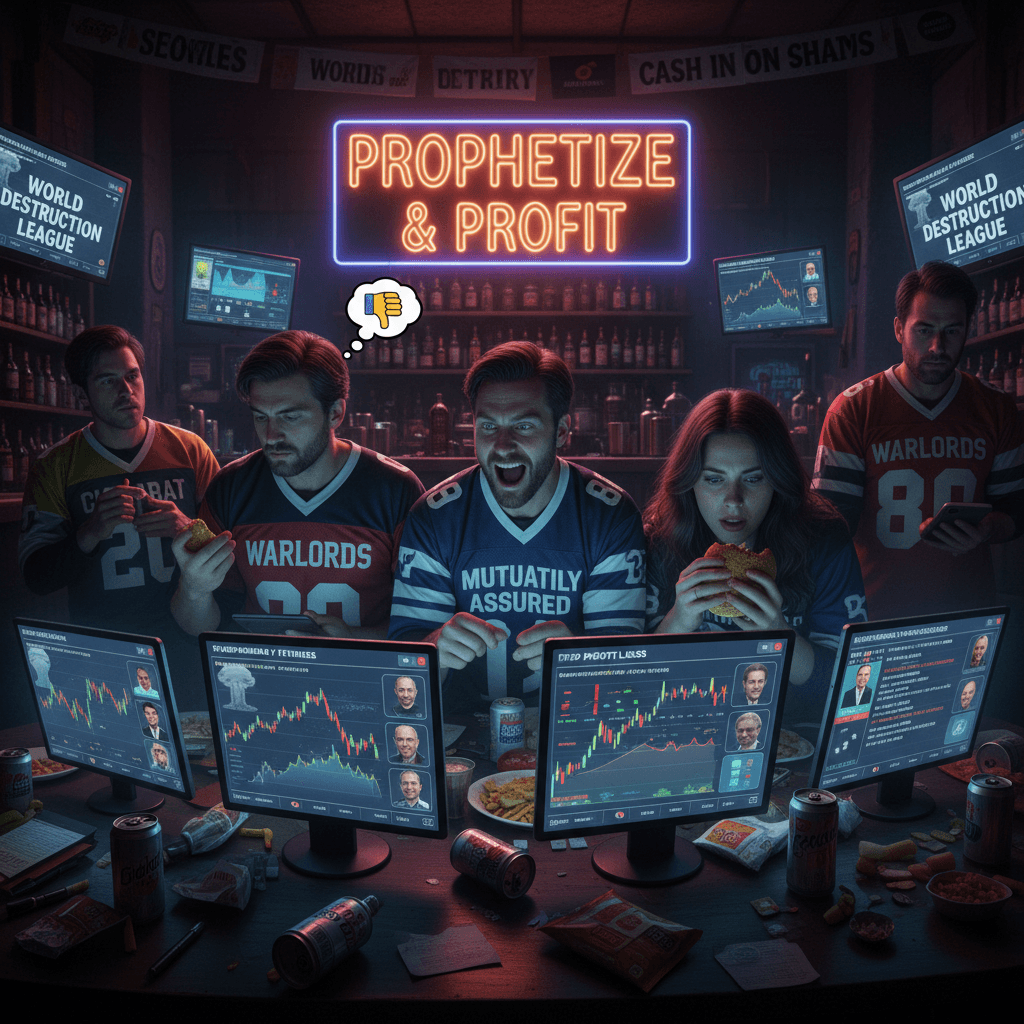 betting on WW3 like it's fantasy football, very normal app behavior