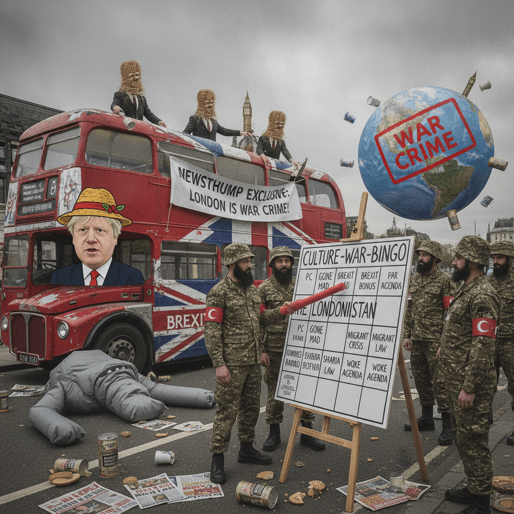NewsThump discovers London is now apparently a war crime