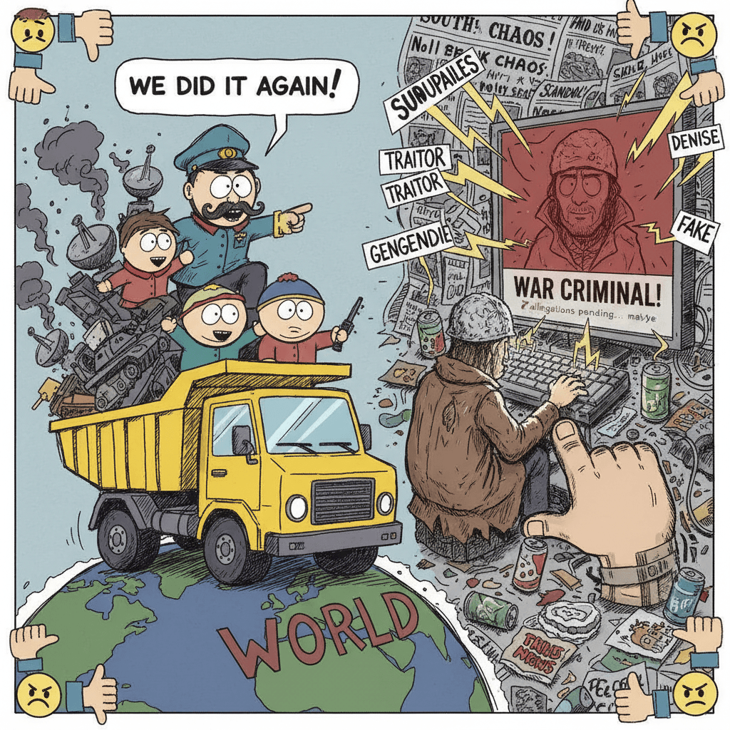 South Park did it again (but also he's a war criminal btw)