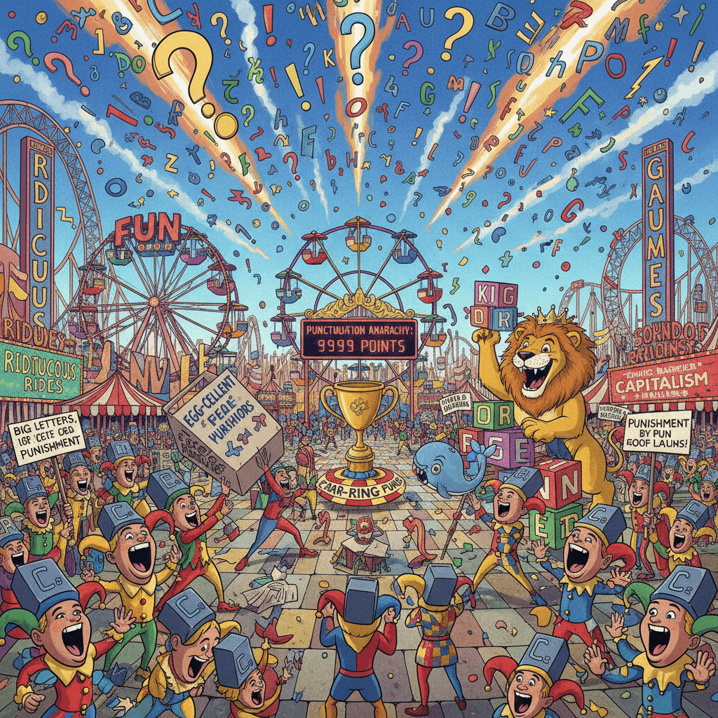 someone discovered the caps lock key and decided puns were a competitive sport