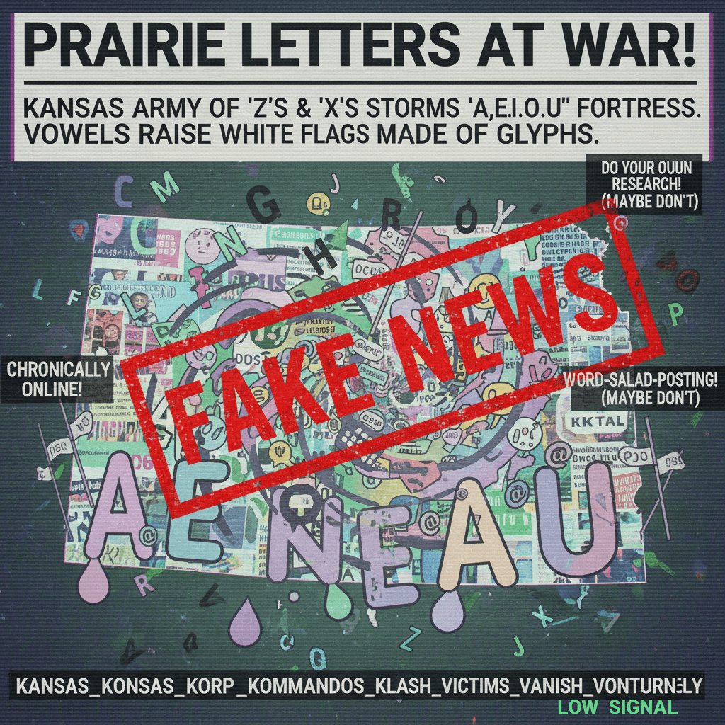 Kansas declares war on consonants, vowels surrender unconditionally