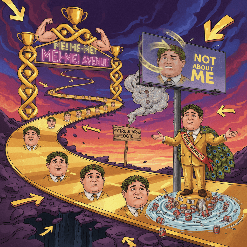 naming a street after yourself then claiming it's not about you