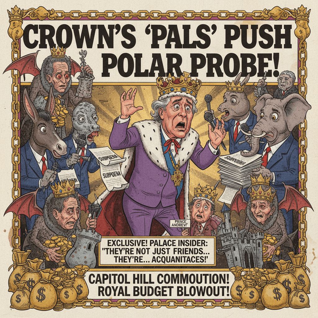 Your Royal Highness, Congress would like a word about your... friends