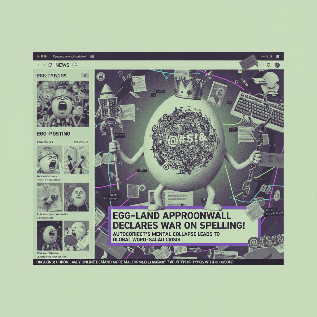 Egg-land approonwall: when autocorrect has a psychotic break