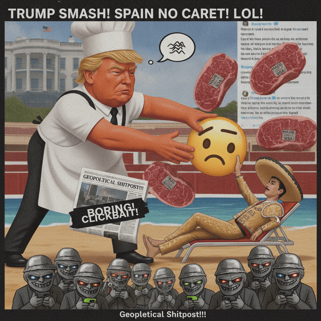 Trump beefs with Spain, Spain shrugs, nobody reads past headline