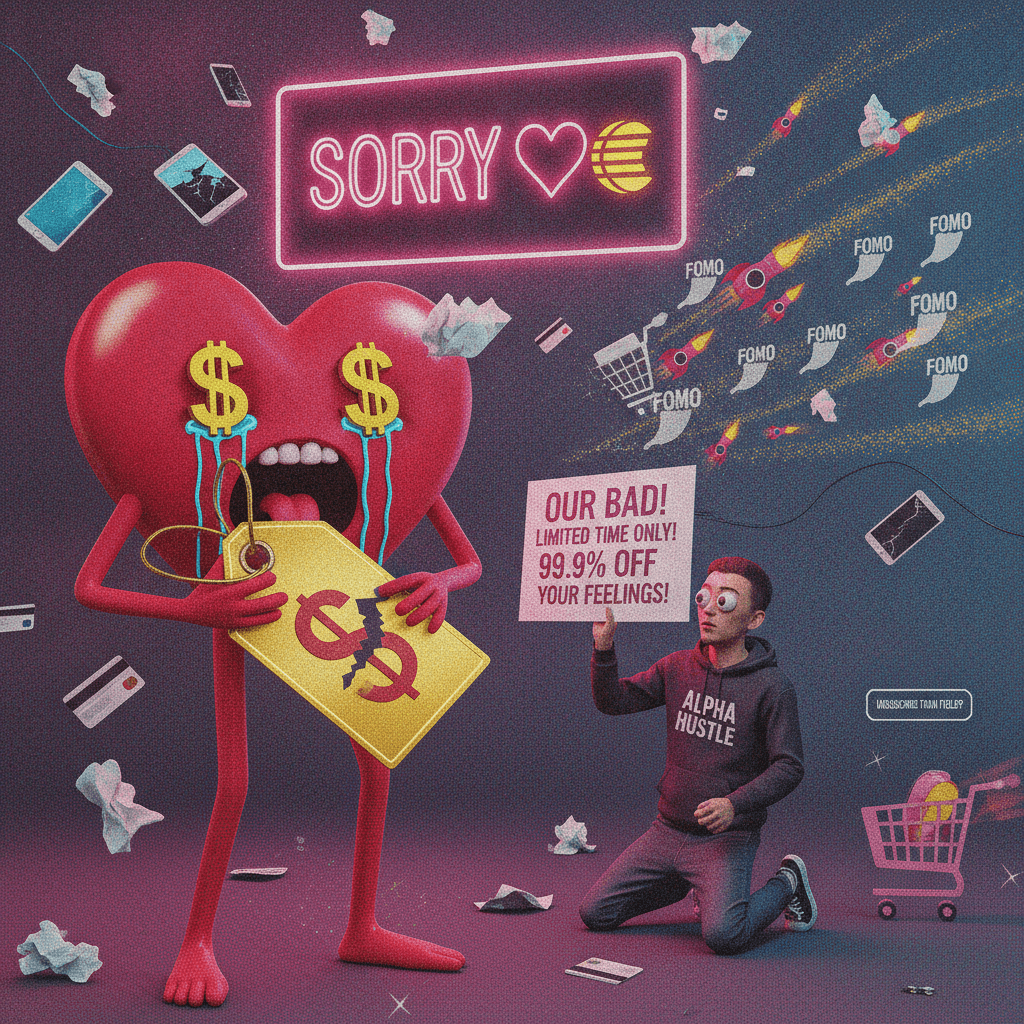 broke hearts and price tags: the desperate startup apology nobody asked for