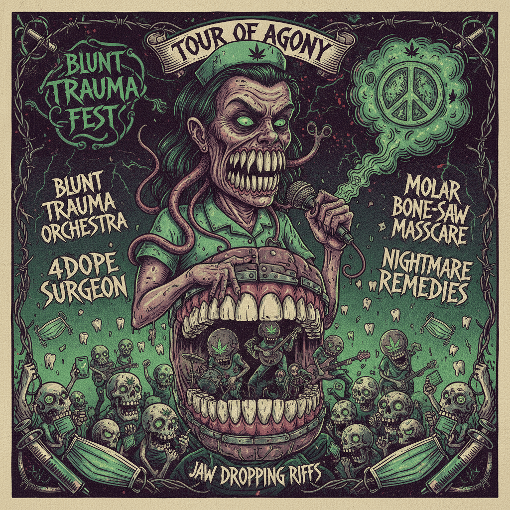 Torturing Nurse meets jaw surgery: the event lineup nobody asked for