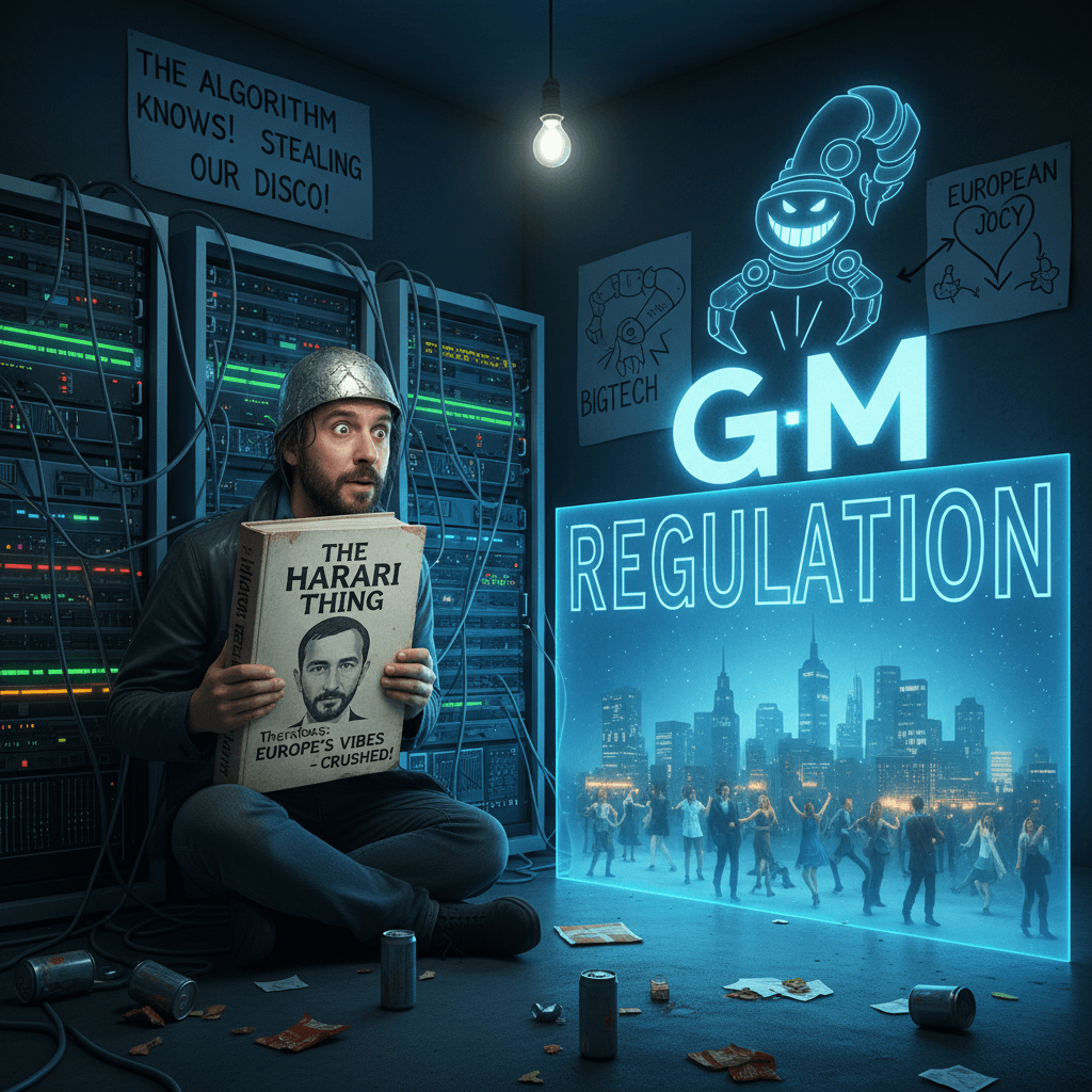 Harari said the thing, therefore BigTech is definitely crushing Europe's vibes