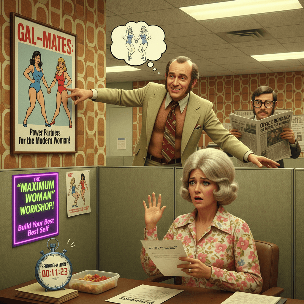 coworker hits on fresh divorcee, suggests she try women with maximum awkwardness