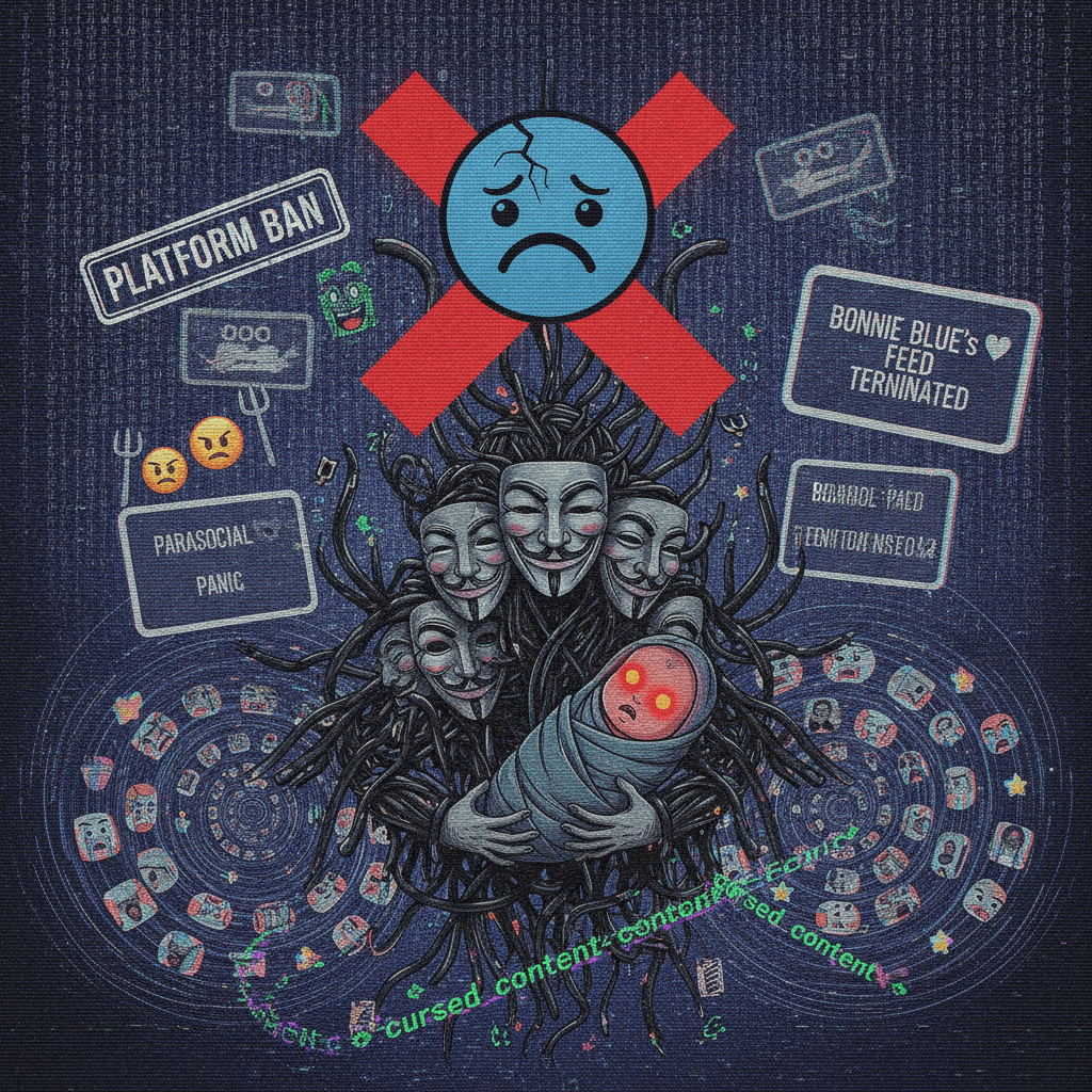 Bonnie Blue's second Instagram L: apparently newborns + masked men = algorithm assassin