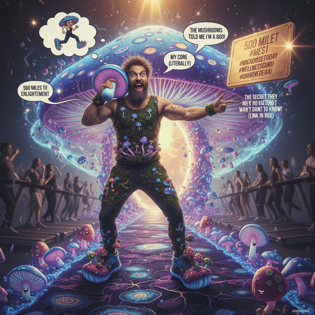 Ran 500 miles on fungi, discovered he's unhinged