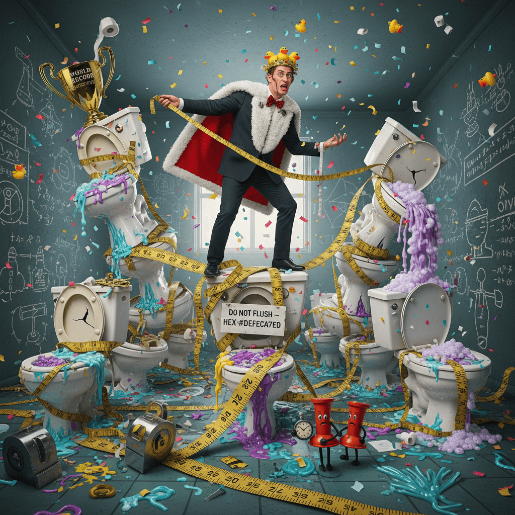 World record toilet measurement speedrun (do not flush)