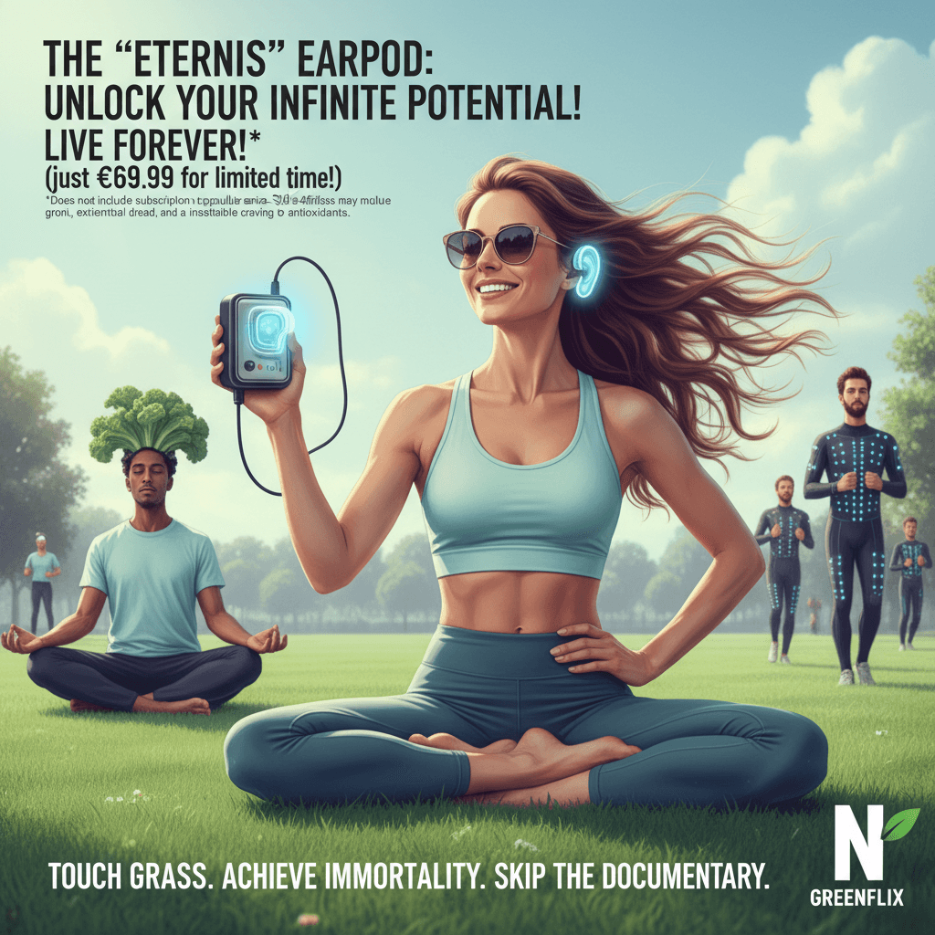 ear device promises immortality for โฌ70 off, netflix doc not included