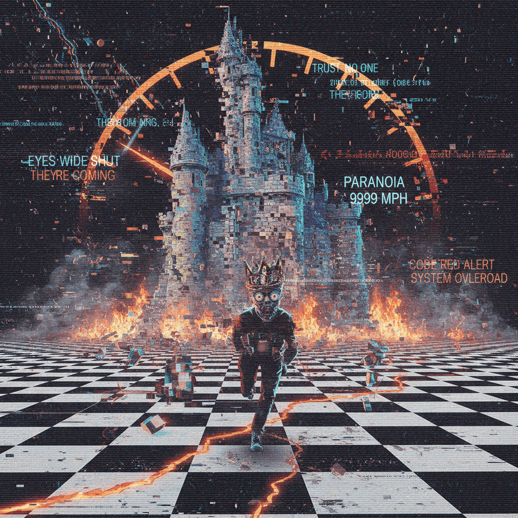 evidence burns while dynasty crashes, paranoia at warp speed