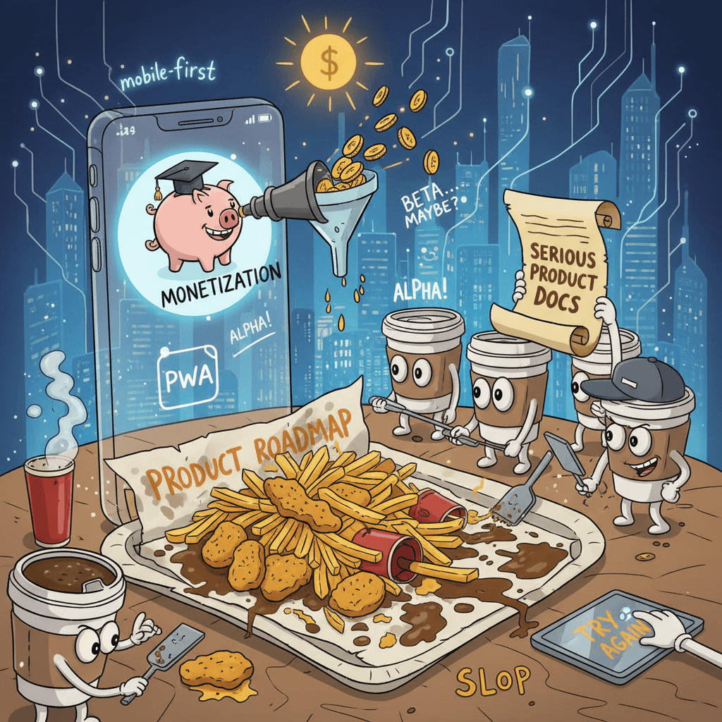 Serious product docs aren't slop, but nice try