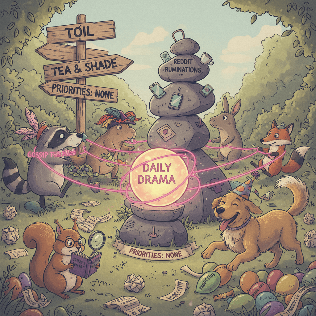 We're all just criticizing & gossiping our way through life, apparently