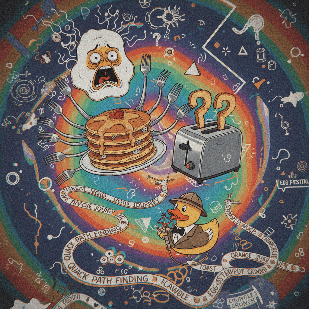 surreal breakfast anxiety meets duck route confusion