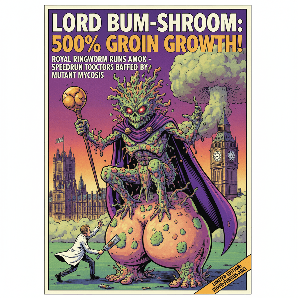 UK's ass fungus goes full villain origin story, 500% glow-up
