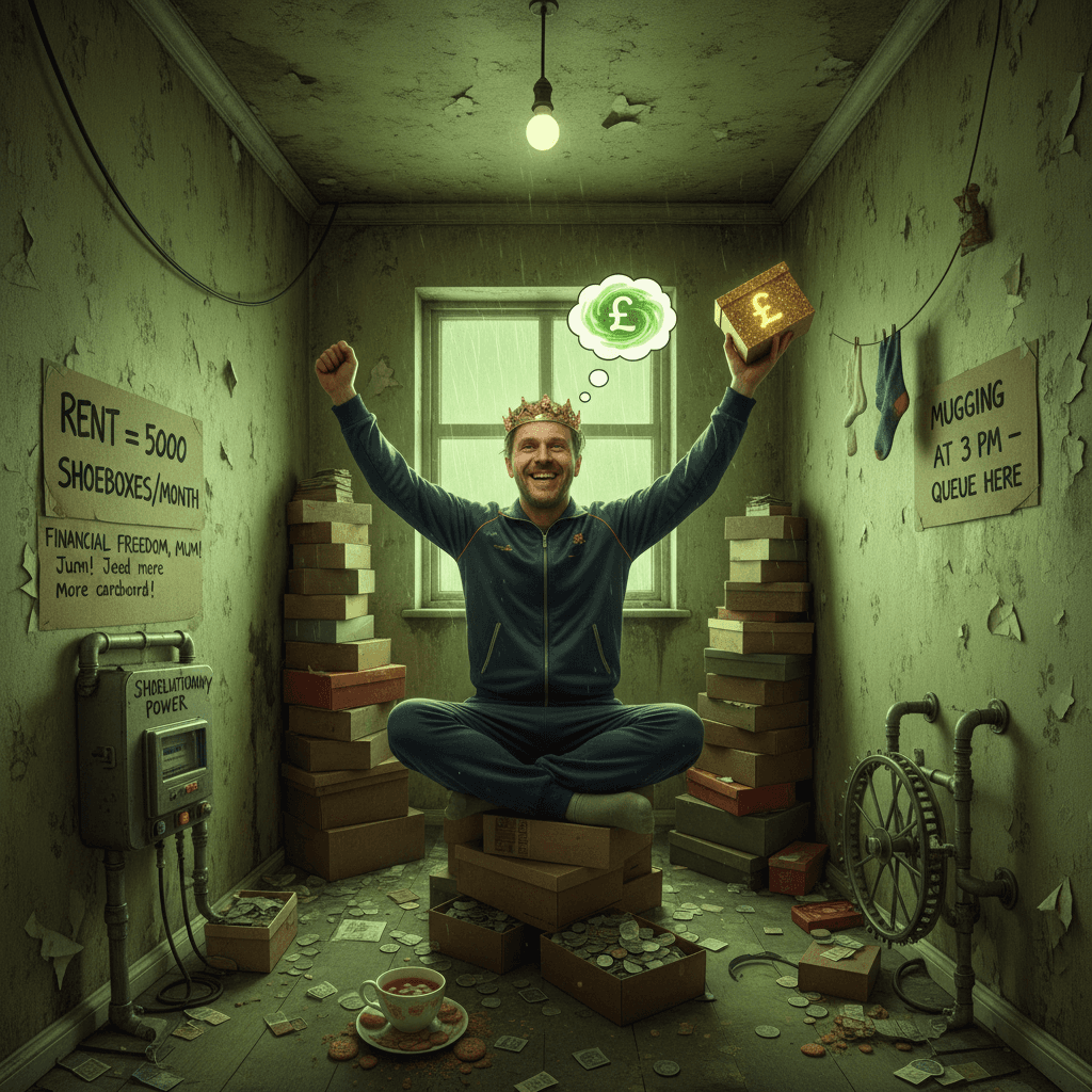 man achieves financial nirvana via shoebox apartment energy