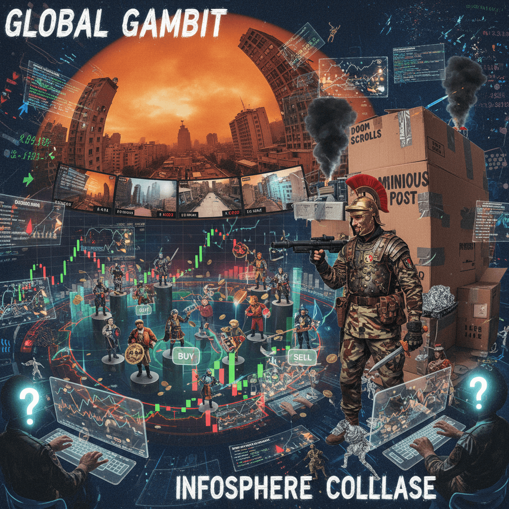 Live Tehran cams + market bets + ominous military post = pure chaos