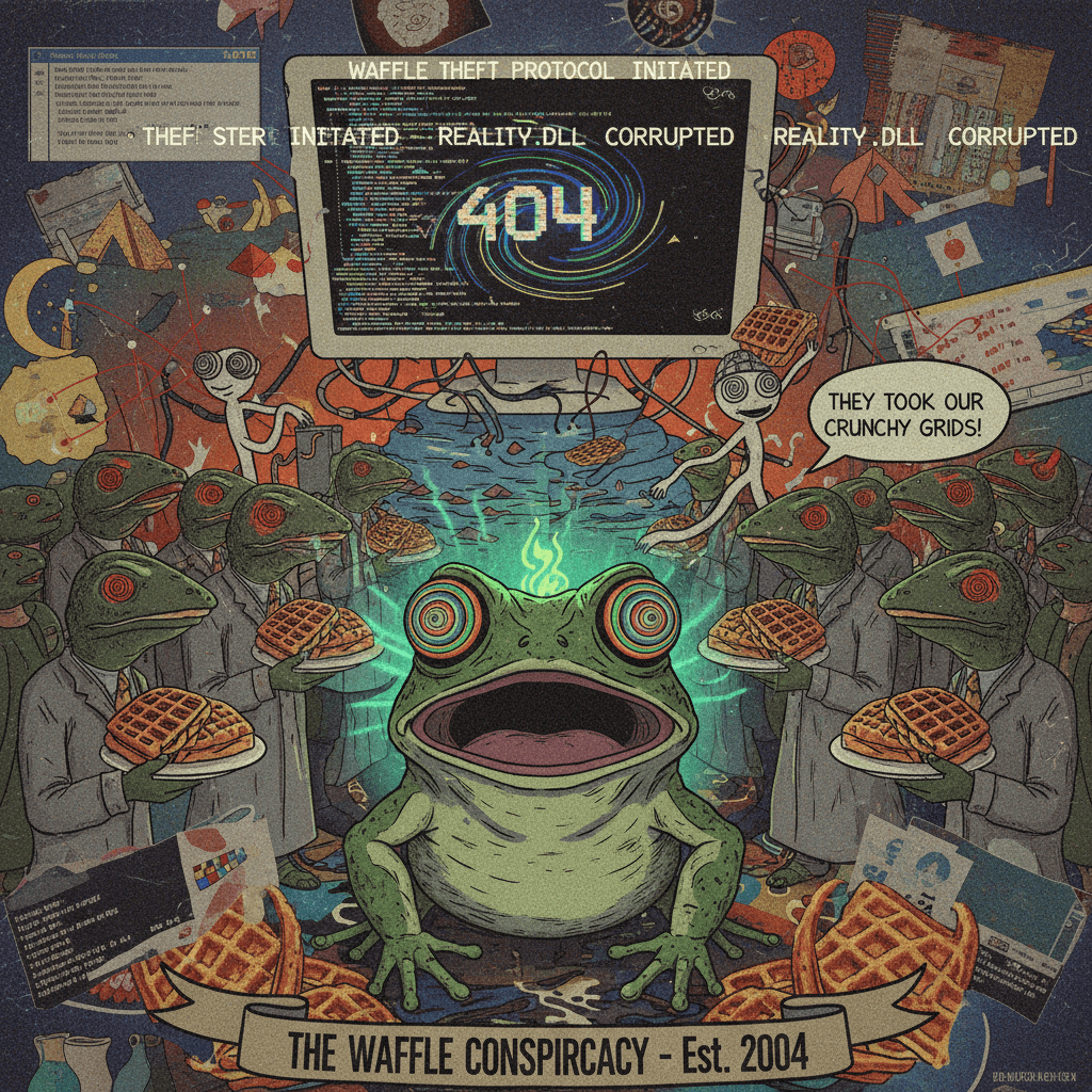 Error 404: reality.exe has stopped responding, lizard people took the waffles