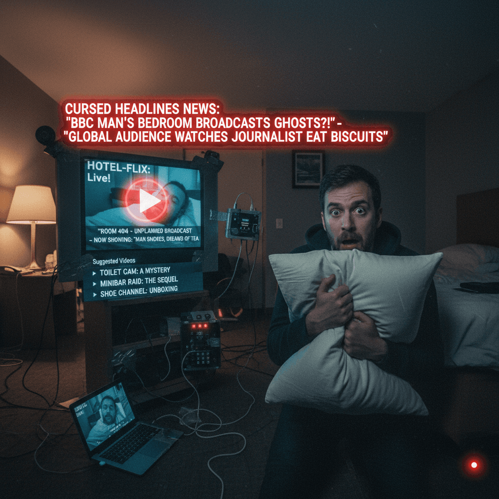 BBC journalist's hotel room becomes unintended streaming service