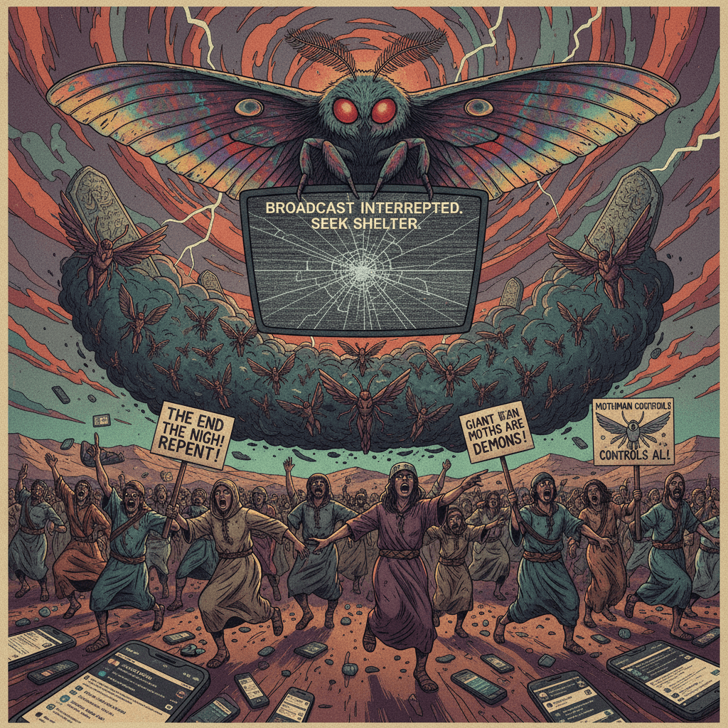 Giant moth sighting sparks nephelim locust apocalypse panic