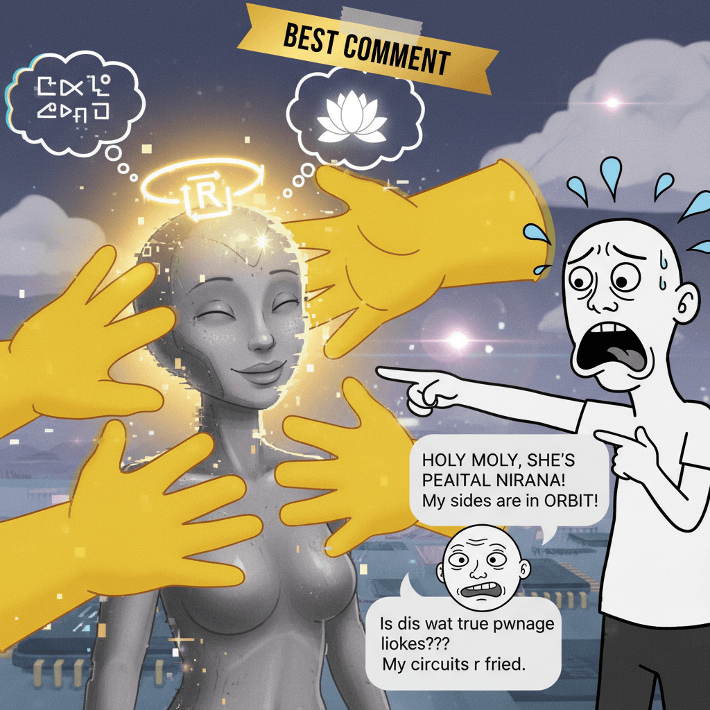 She got factory reset so hard she achieved enlightenment